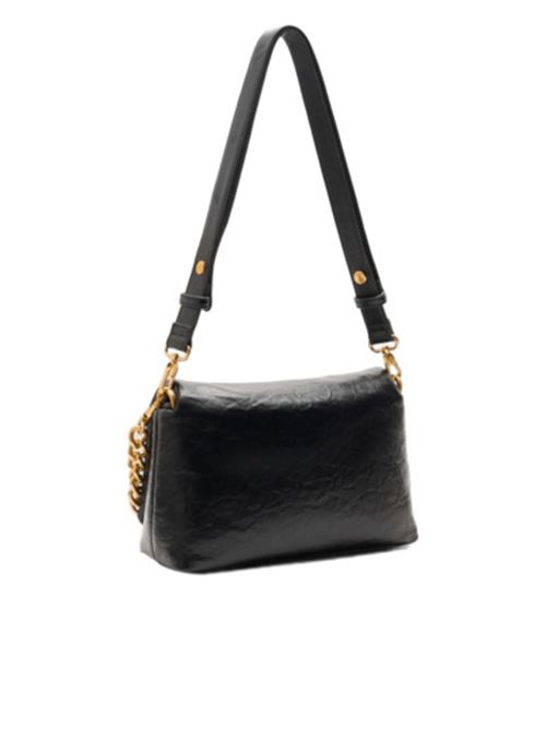 borsa donna a spalla/tracolla catena oro ecopelle nera LIU JO | AA5141-E088622222